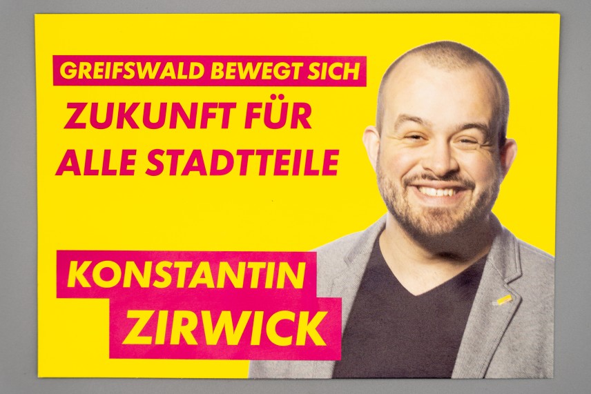 Flyer Zirwick für Greifswald