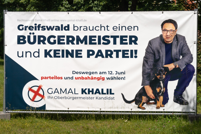 Bauzaun Greifswald braucht einen Bürgermeister und keine Partei!